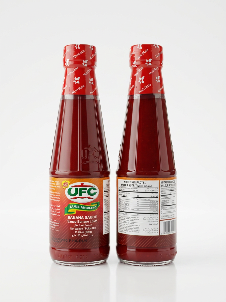 UFC BANANA SAUCE HOT & SPICY 320 GM