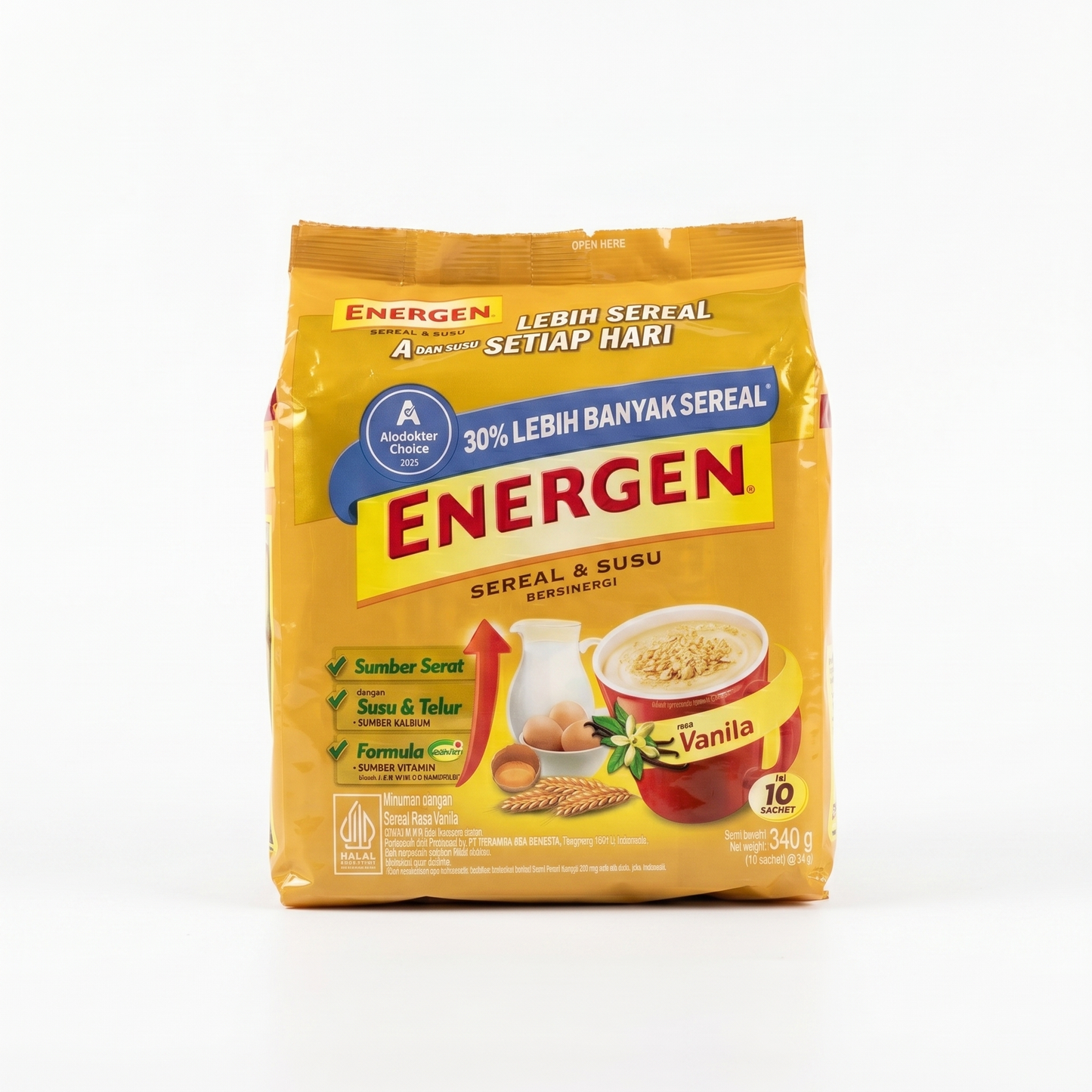 ENERGEN CEREL VANILA 32GM