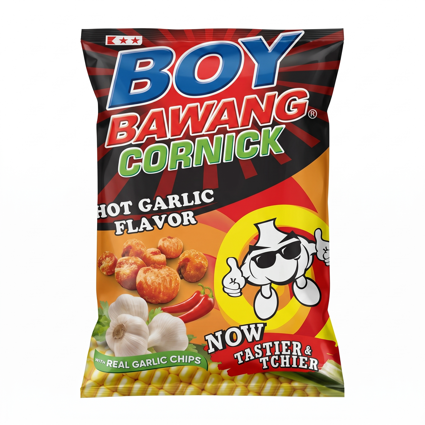 KSK BOY BAWANG CORNICK HOT GARLIC 90GM