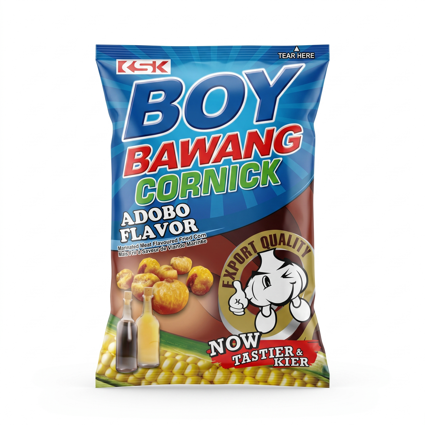 KSK BOY BAWANG CORNICK ADOBO FLAVOUR 90 GM