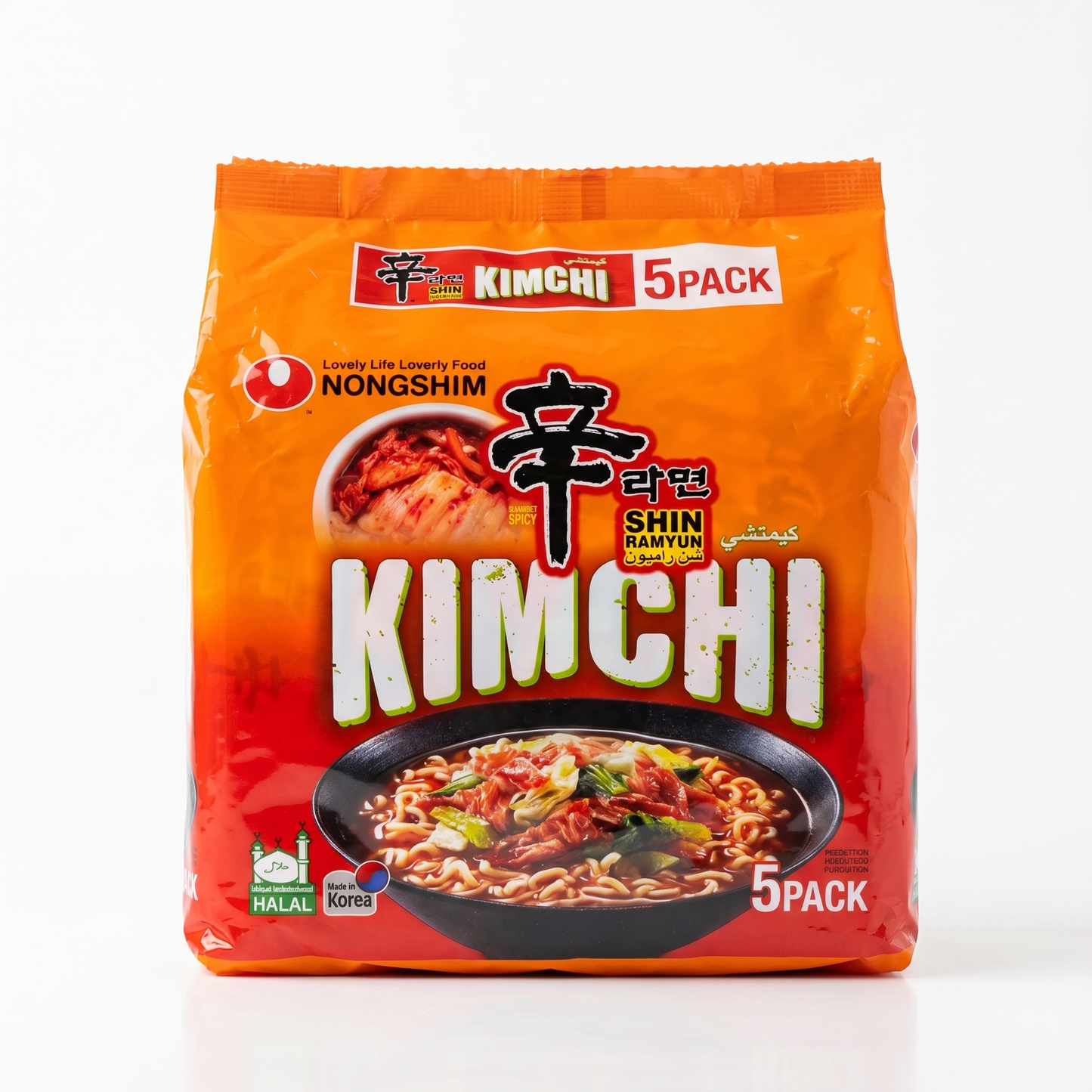 NONGSHIM KIMICHI SHIN RAMYUN 5 X 125GM