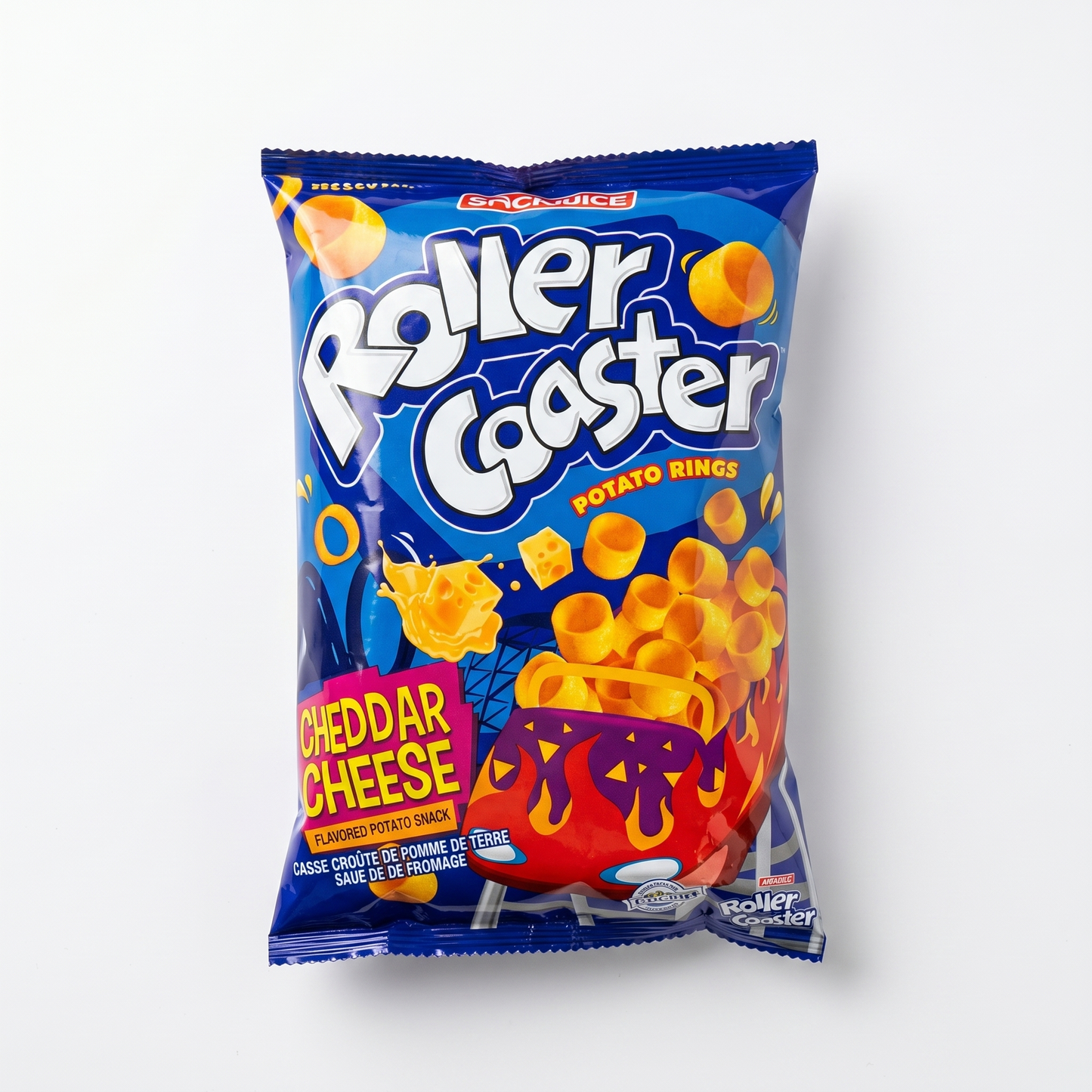 JACK N JILL ROLLER COASTER POTATO RINGS CHEDDAR CHEESE 85GM