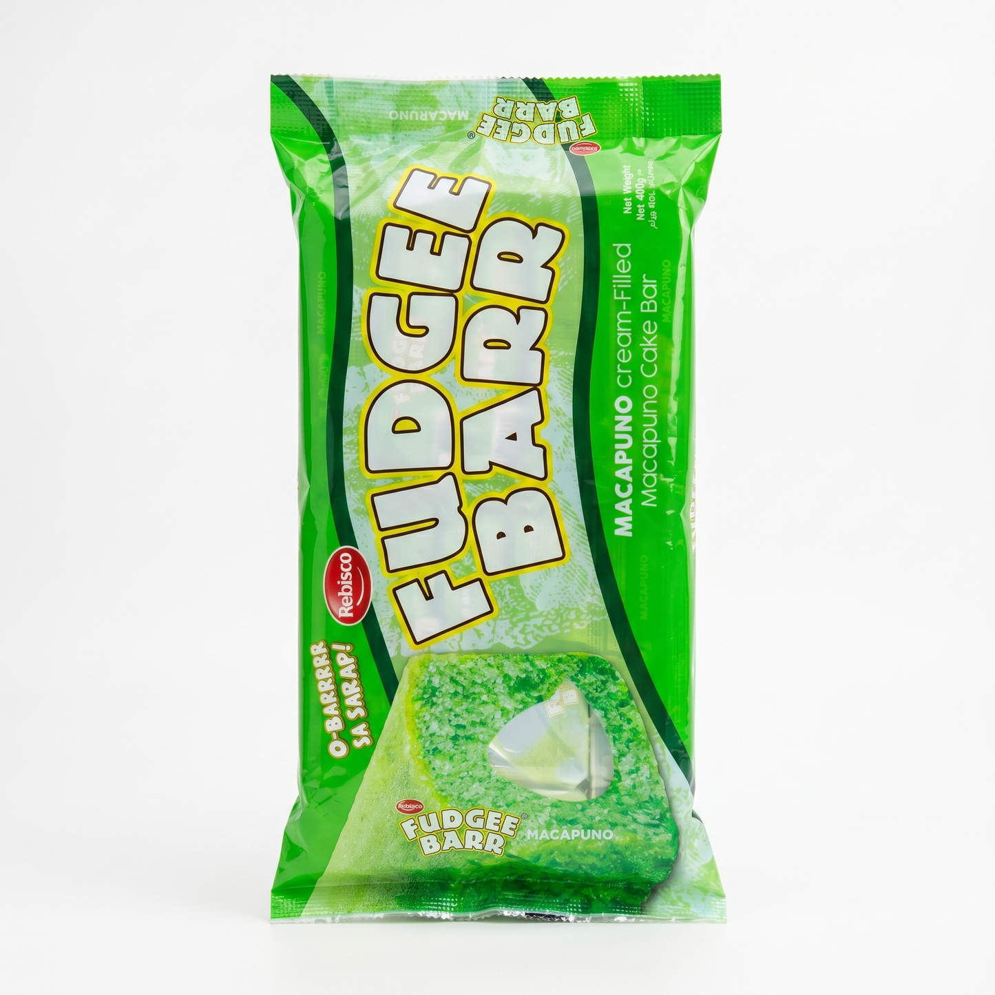 FUDGEE BARR MACAPUNO CREAM FILLED BAR 400GM