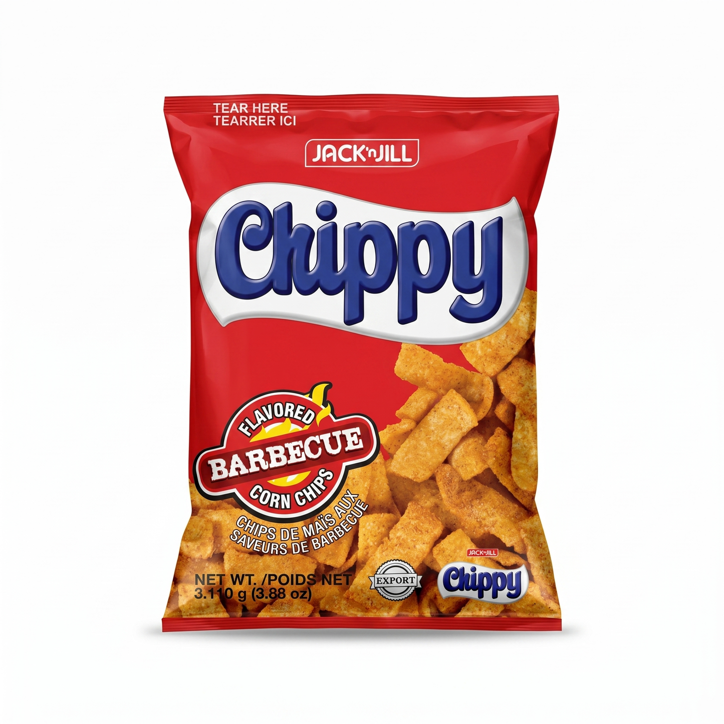 JACK N JILL CHIPPY BBQ CORN CHIPS 110GM