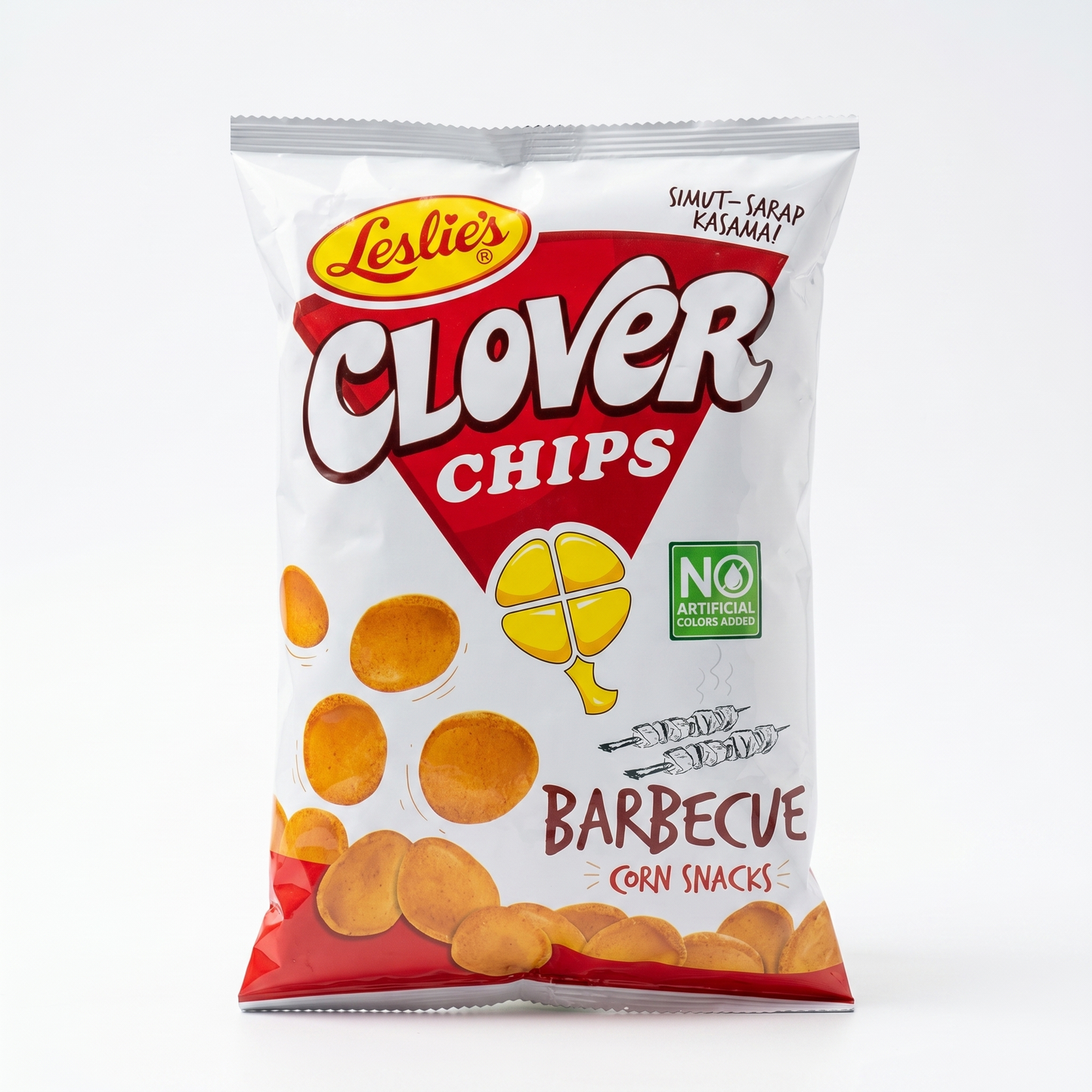 LESLIES CLOVER CHIPS BARBECUE 145GM