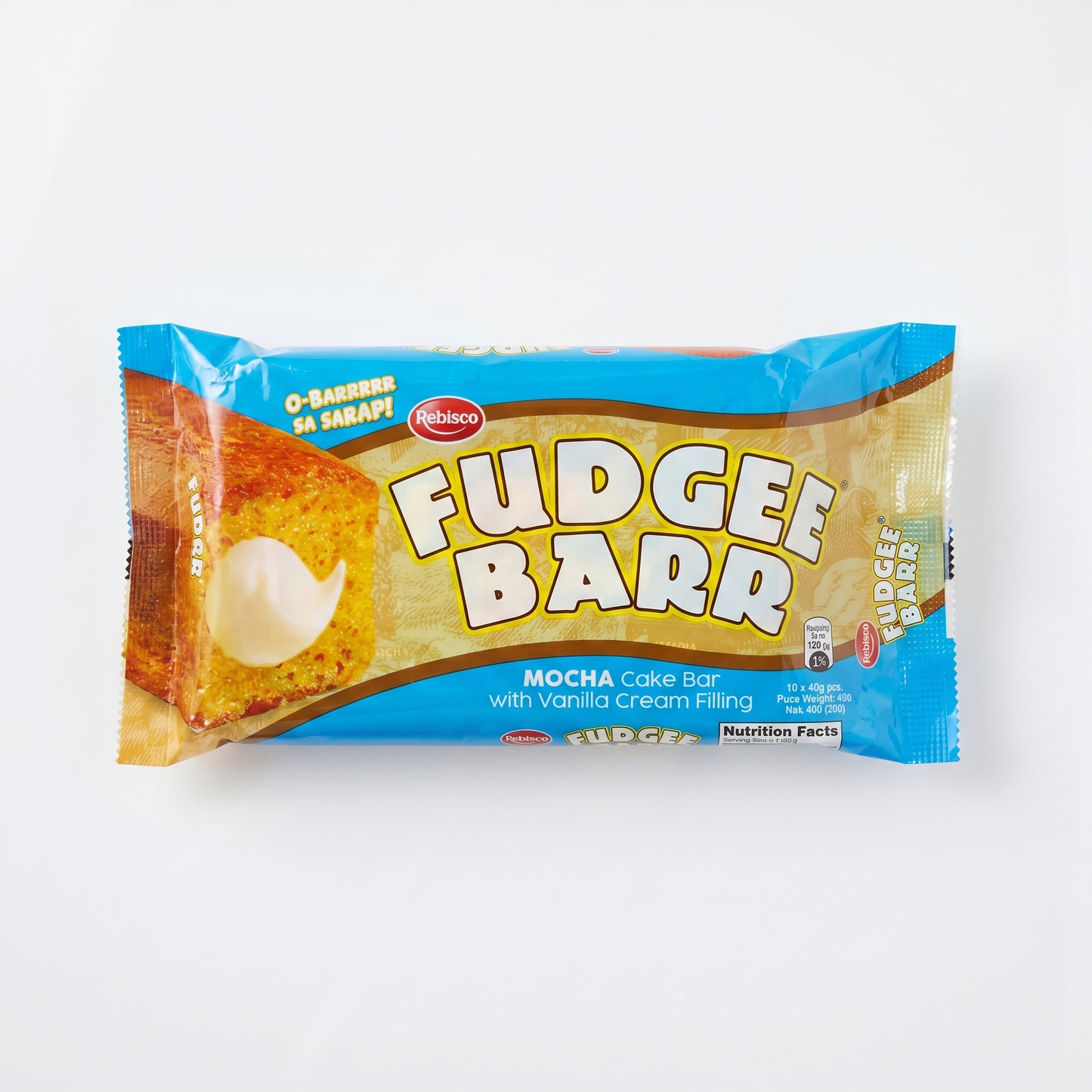 FUDGEE BARR MOCHA CREAM FILLED BAR 390GM