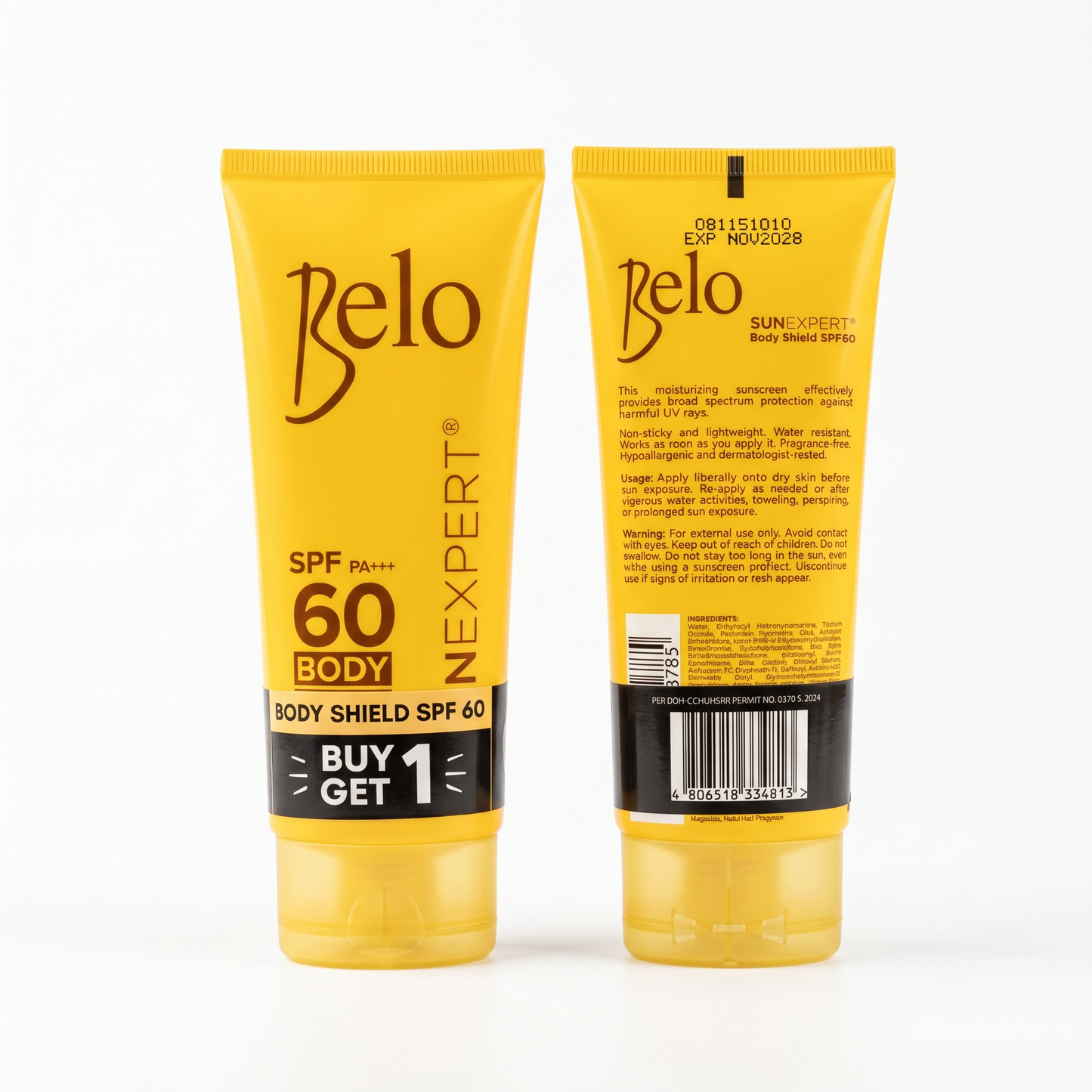 PROMO BELO SUNEX BODY SHIELD BOGO 100ML X 2PCS