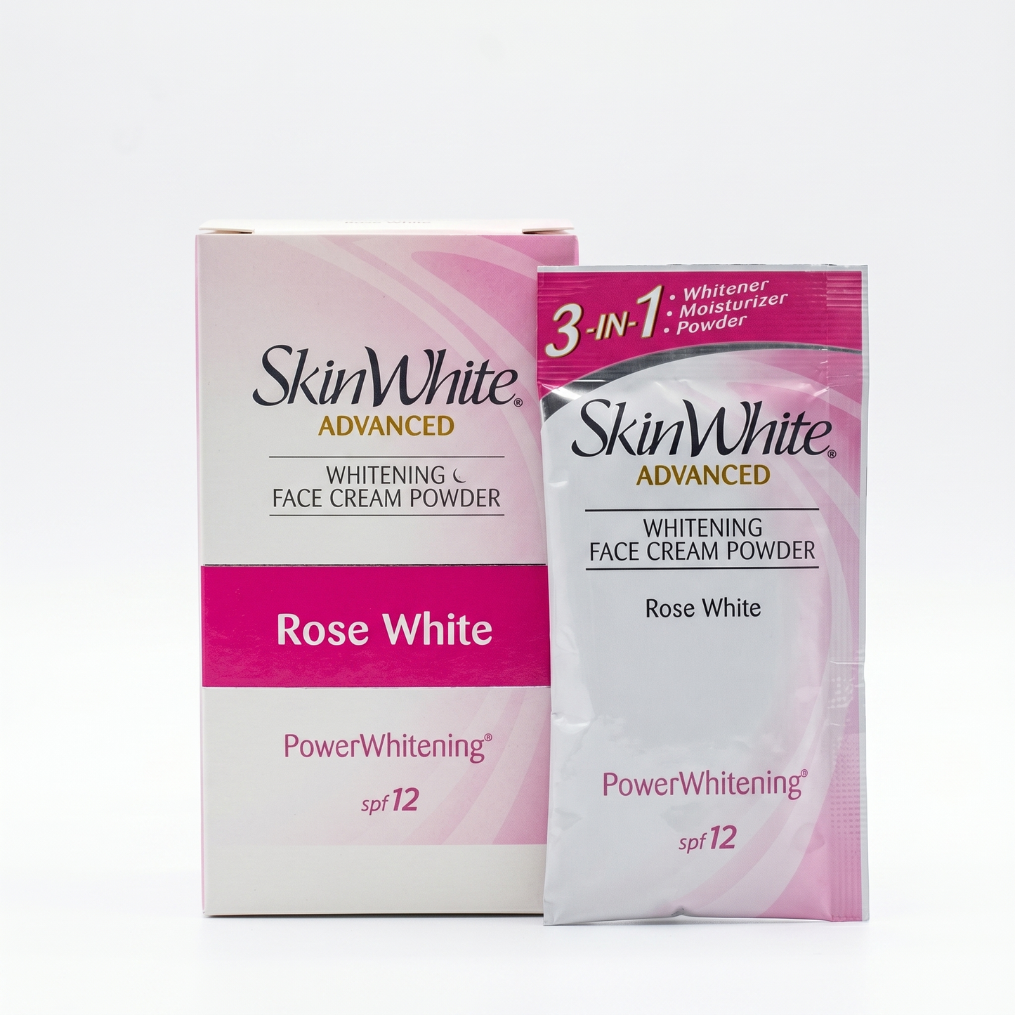 SKIN WHITE WHITENING FACE CREAM POWDER ROSE WHITE 7GM