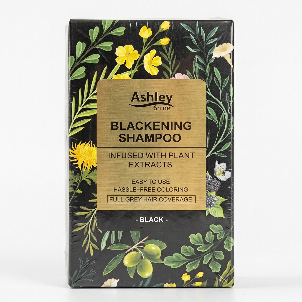 ASHLEY BLACKENING  SHAMPOO NATURAL BROWN(5 SACHETS)