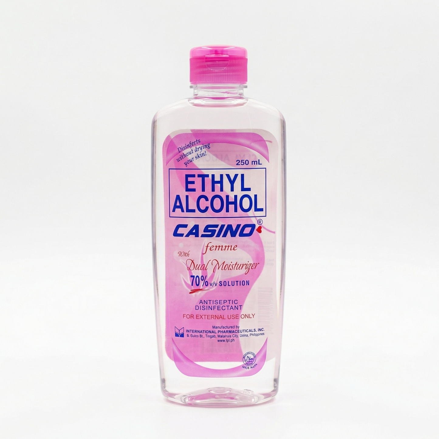 CASINO ETHYL ALCOHOL WITH DUAL MOISTURIZER 70% 250ML