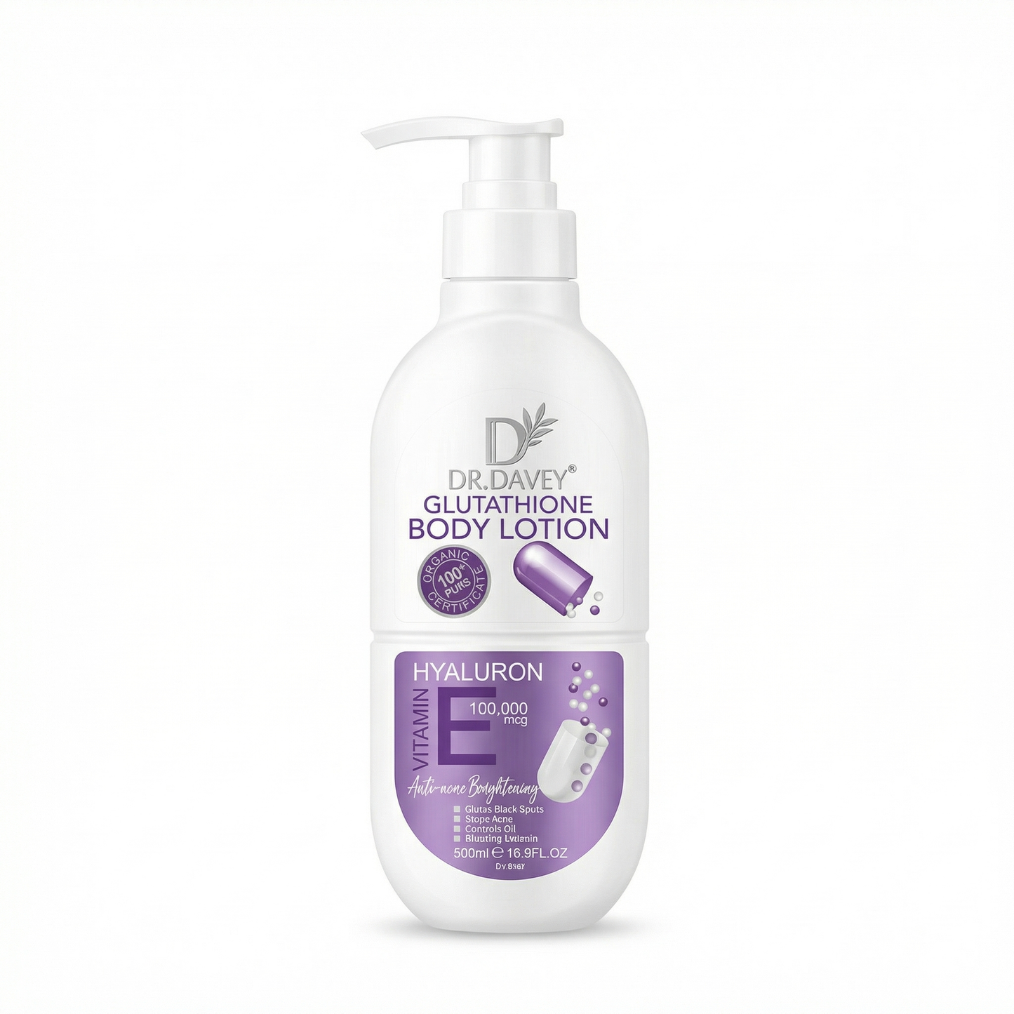DR DAVEY GLUTATHIONE BODY LOTION 500ML