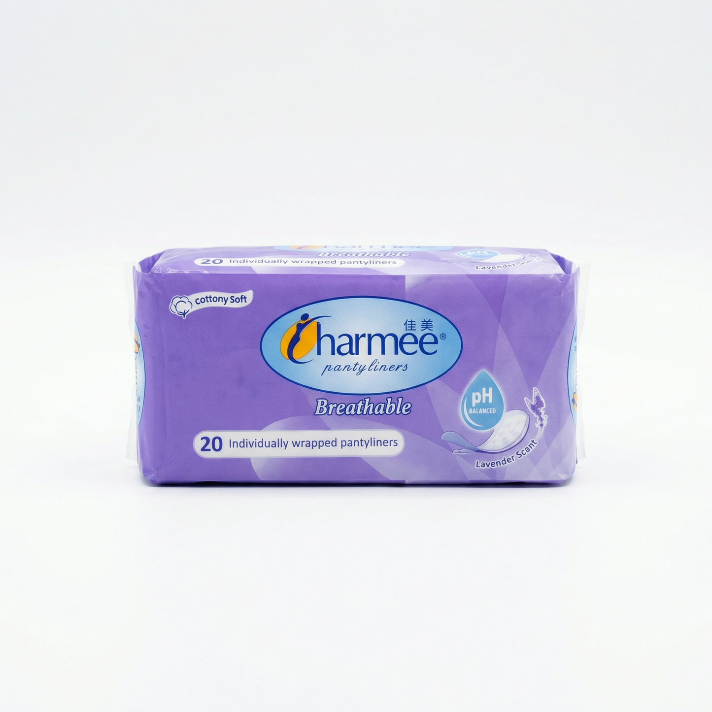 CHARMEE PANTY LINERS BREATHABLE 20 PANTY LINERS UNSCENTED