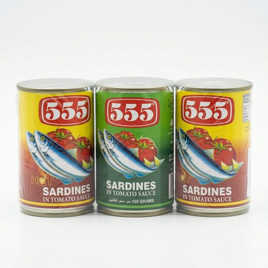 555 SARDINES ASST VALUE PACK 155GM