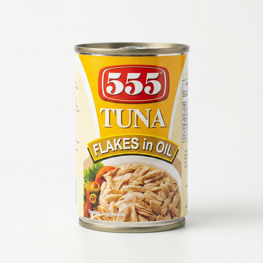 555 TUNA FLAKES IN OIL 155GM