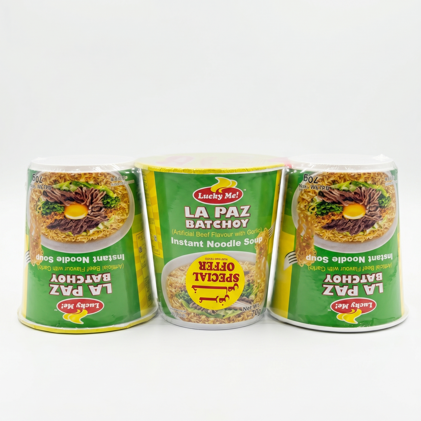 LUCKY ME SUPREME CUPS LAPAZ BATCHOY TRIPACK  70GM