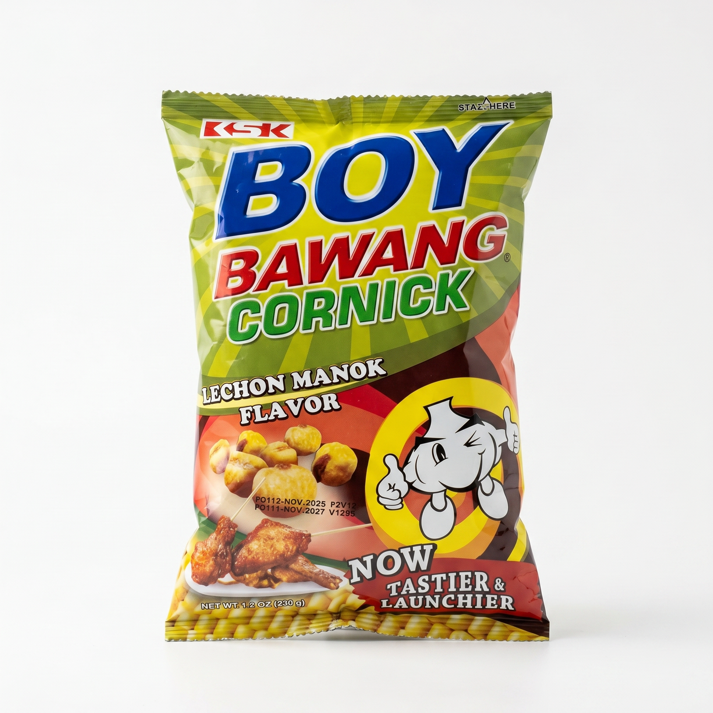 KSK BOY BAWANG CORNICK LECHON MANOK 90g