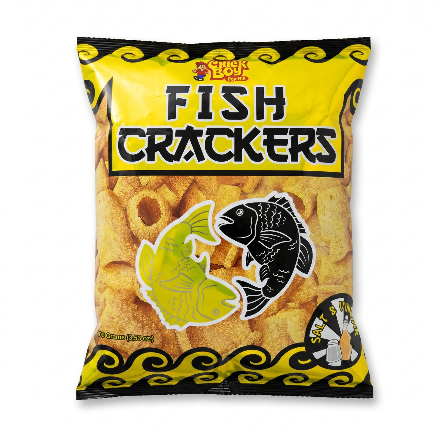 CHICK BOY FISH CRACKERS SALT & VINEGAR 100GM
