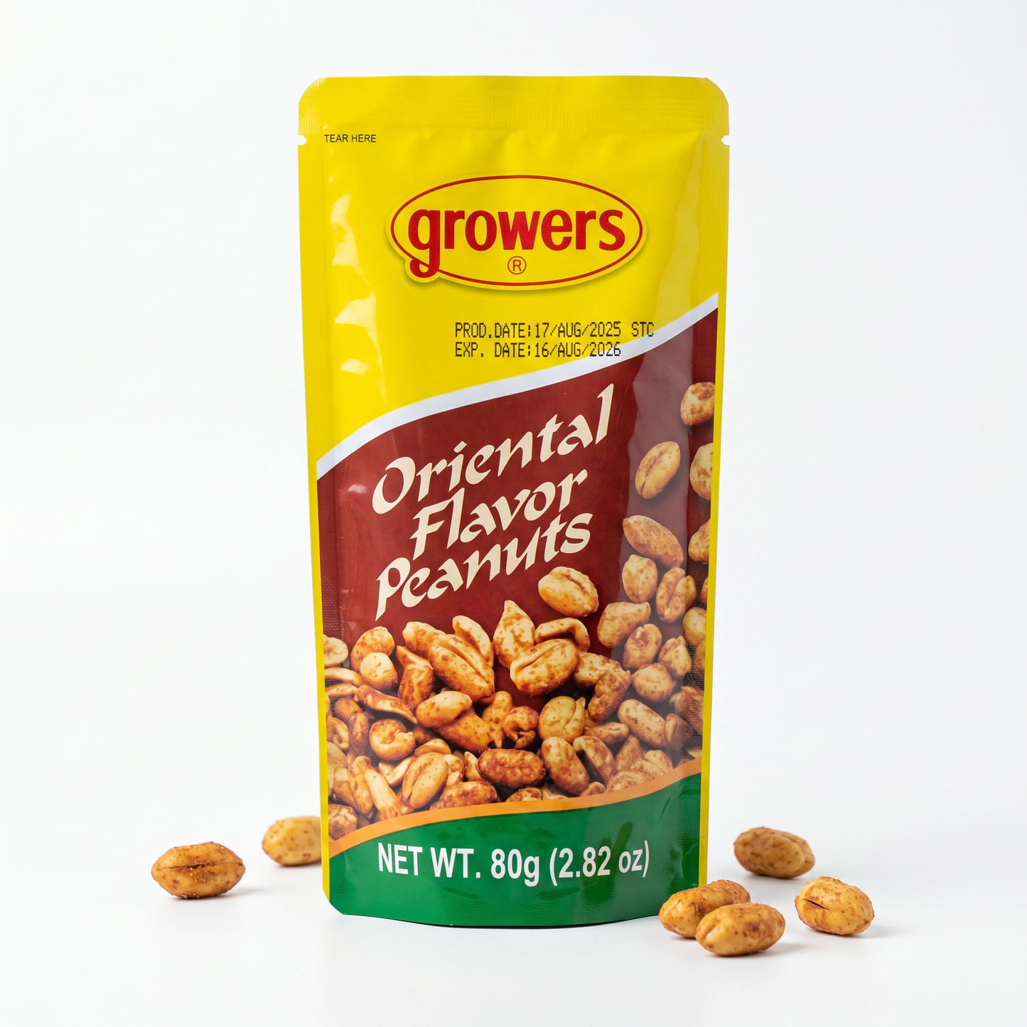 GROWERS PEANUTS ORIENTAL FLAVOUR 80GM