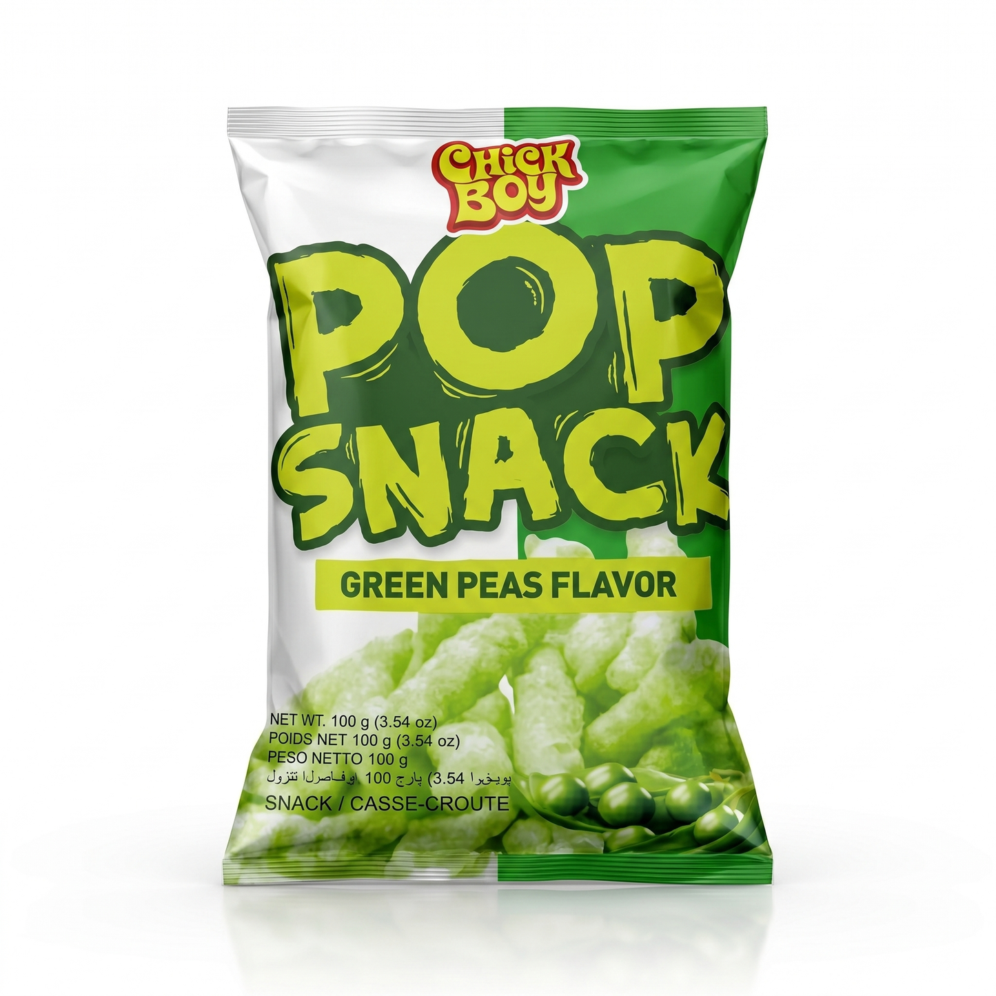 CHICK BOY POP CRUNCH GREEN PEAS 100GM
