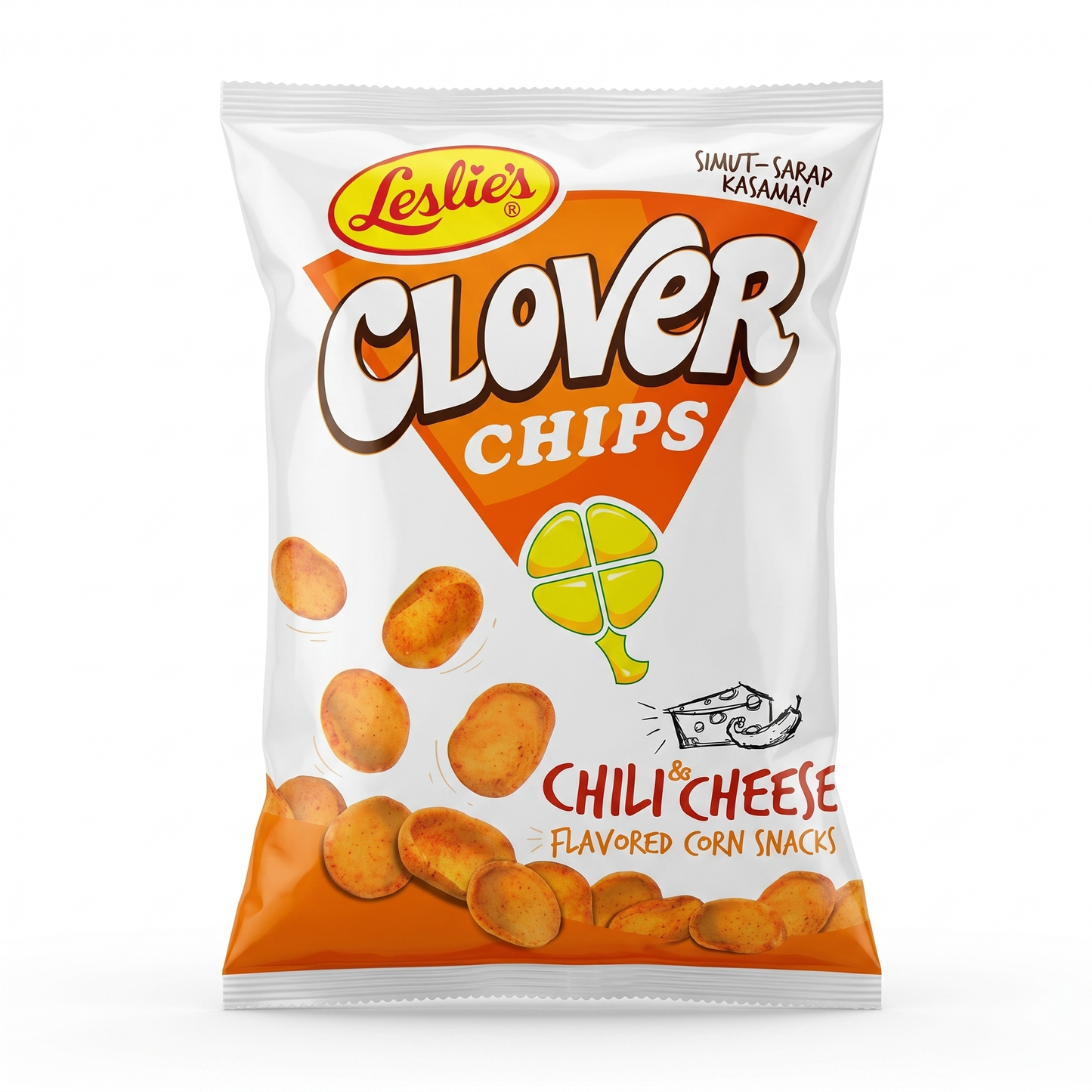LESLIES CLOVER CHIPS CHILI&CHEESE 85GM