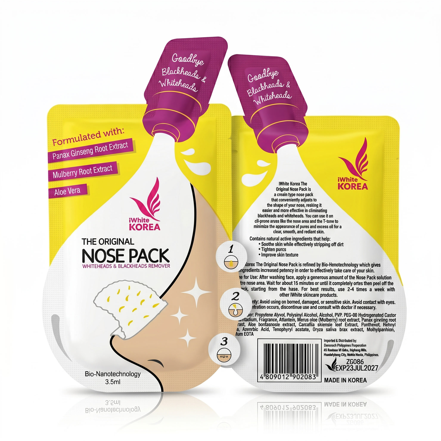 I WHITE KOREA NOSE PACK 3.5ML